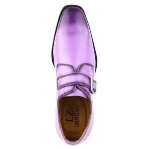 LIBERTYZENO Mens Genuine Leather Burnished Toe Buckle Closure Monkstrap Dress Sh Libertyzeno | Shoes | Libertyzeno Mens Genuine Leather  main image 3